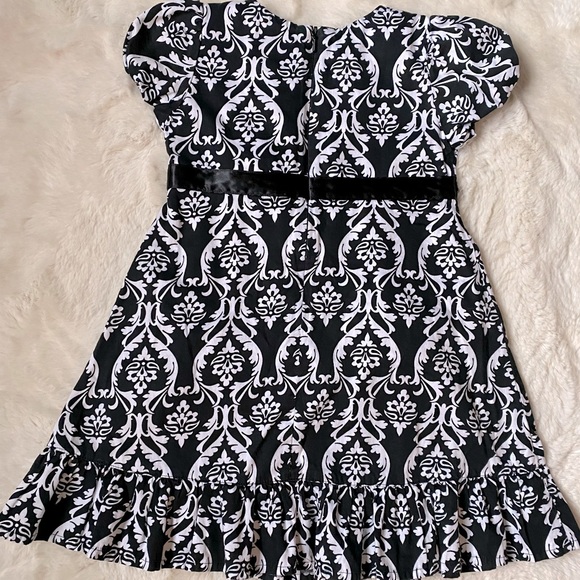 Hanna Andersson Black and White Dress Size 90/3T - Picture 2 of 6